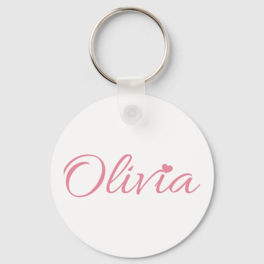 Olivia naam sleutelhanger (Voorkant)