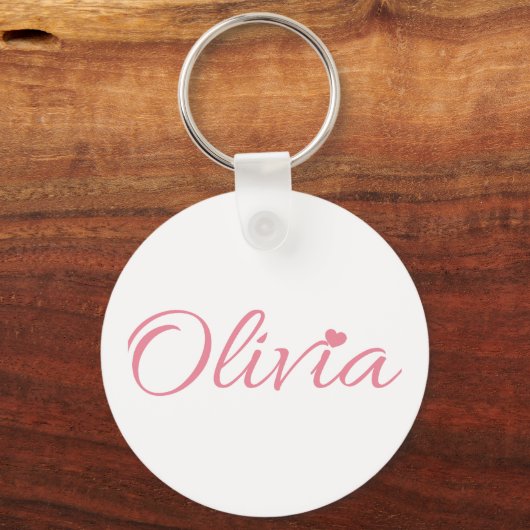 Olivia naam sleutelhanger (Voorkant)