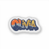 Olivia naam sticker (Voorkant)