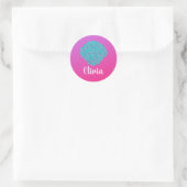 Olivia naamstickers labels schoolboek zeemeermin (Tas)