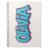 Olivia Name Art Notitieboek (Voorkant)