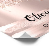 Olivia Name Beting Birthday 16th Bridal Gift Poster (Hoek)