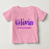 Olivia Name Clothing Company Baby Shirten (Voorkant)