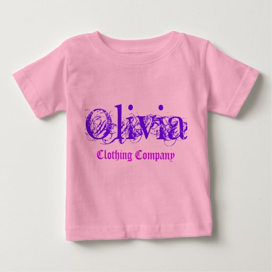 Olivia Name Clothing Company Baby Shirten (Voorkant)