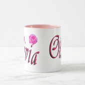 Olivia Name Logo, Mok (Midden)