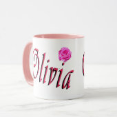 Olivia Name Logo, Mok (Voorkant links)
