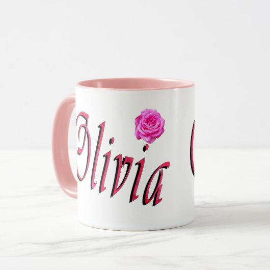 Olivia Name Logo, Mok (Voorkant links)