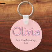 Olivia Name Tag Sleutelhanger (Voorkant)