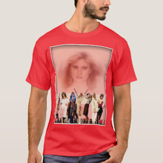 Olivia NewtonJohn Xanadu ontworpen collage ontworp T-shirt