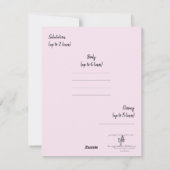 Olivia Organ Christmas Stocking Feestdagenkaart (Achterkant)