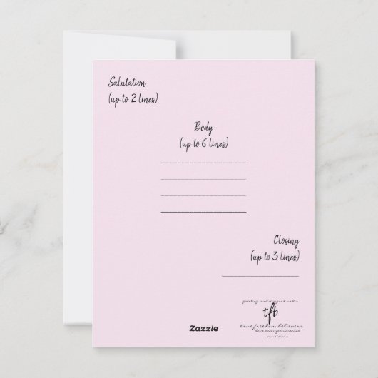 Olivia Organ Christmas Stocking Feestdagenkaart (Achterkant)