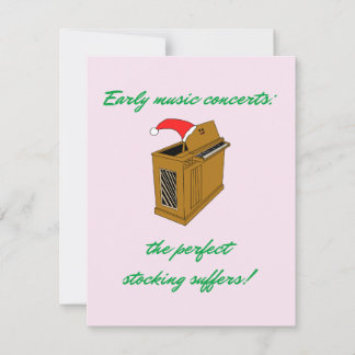 Olivia Organ Christmas Stocking Feestdagenkaart