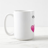 Olivia Personalized Hearts Emoji Mug Koffiemok (Links)