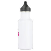 Olivia Personalized Hearts Water Bottle Waterfles (Rechts)