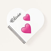 Olivia Persoonlijk Emoji Harten Notitieboek