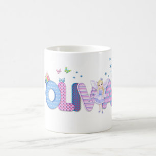 OLIVIA/persoonlijke naamillustratie Koffiemok