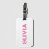 Olivia Petrol Head Bagagelabel (Voorkant (verticaal))