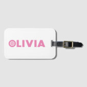 Olivia Petrol Head Bagagelabel (Voorkant (horizontaal))