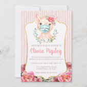 Olivia Pigsley Baby shower op uitnodiging (Voorkant)
