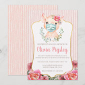 Olivia Pigsley Baby shower op uitnodiging (Voorkant / Achterkant)