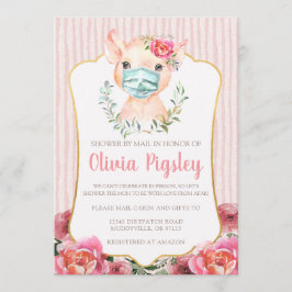 Olivia Pigsley Baby shower op uitnodiging