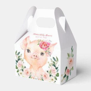Olivia Pigsley - Baby shower van varkens Bedankdoosjes