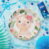Olivia Pigsley Pig 9" Dessert Bord - Baby shower (Feest)