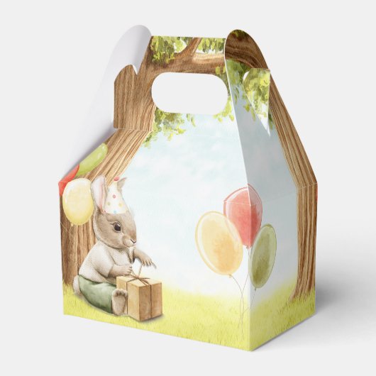 Olivia Pigsley - Pig Baby shower Favor Box Bedankdoosjes (Achterkant)