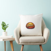 Olivia Retro Zonsondergang Persoonlijke Naam Ontwe Kussen (Stoel)