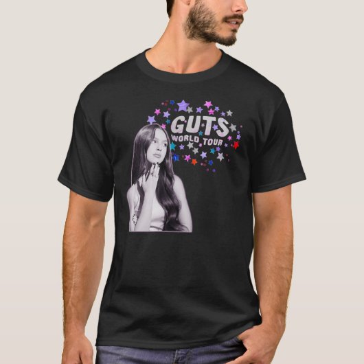 OLIVIA RODRIGO GUTS WORLD TOUR 2024 T-SHIRT (Voorkant)