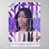 Olivia Rodrigo Sour Album Poster (Voorkant)