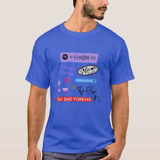 Olivia Rodrigo Sweatshirt, Olivia Rodrigo Sour Alb T-shirt (Voorkant)