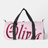 "Olivia" Rood En Roze Olivia Naam, Plunjezak (Voorkant)