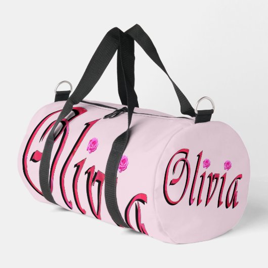 "Olivia" Rood En Roze Olivia Naam, Plunjezak (Linkerhoek)