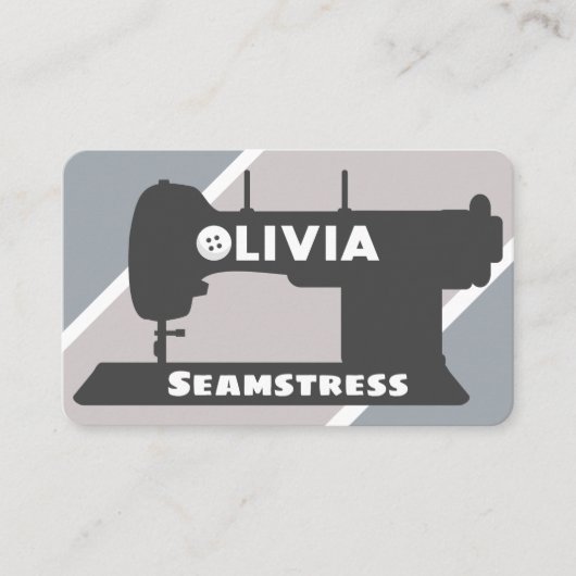 Olivia Seamstress Visitekaartje (Voorkant)