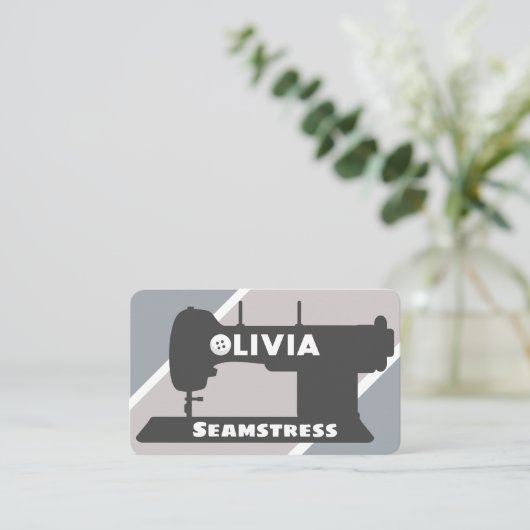 Olivia Seamstress Visitekaartje (Staand voorkant)
