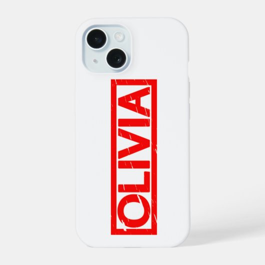 Olivia Stempel iPhone 15 Case (Achterkant)