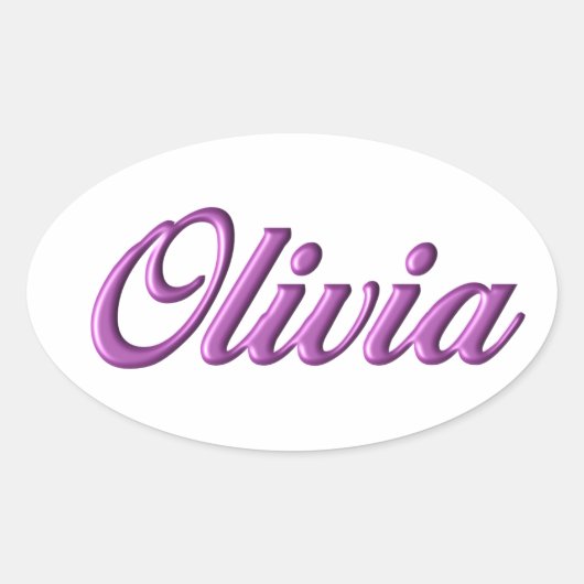 Olivia sticker naam (Voorkant)