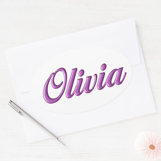 Olivia sticker naam (Envelop)