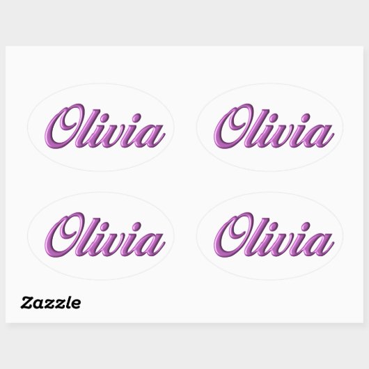 Olivia sticker naam (Vel)