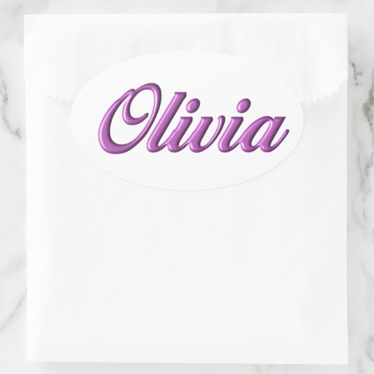 Olivia sticker naam (Tas)