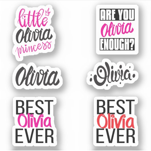 Olivia Sticker Pack (Voorkant)