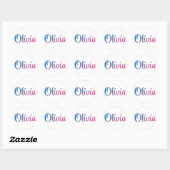Olivia Stijlvol Cursief Ronde Sticker (Vel)