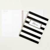 Olivia Stripes Planner in zwart-wit (Display)
