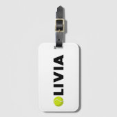 Olivia Tennis Bagagelabel (Voorkant (verticaal))