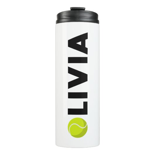 Olivia Tennis Thermosbeker (Voorkant)