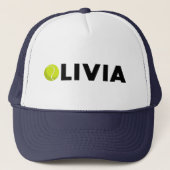 Olivia Tennis Trucker Hat Trucker Pet (Voorkant)
