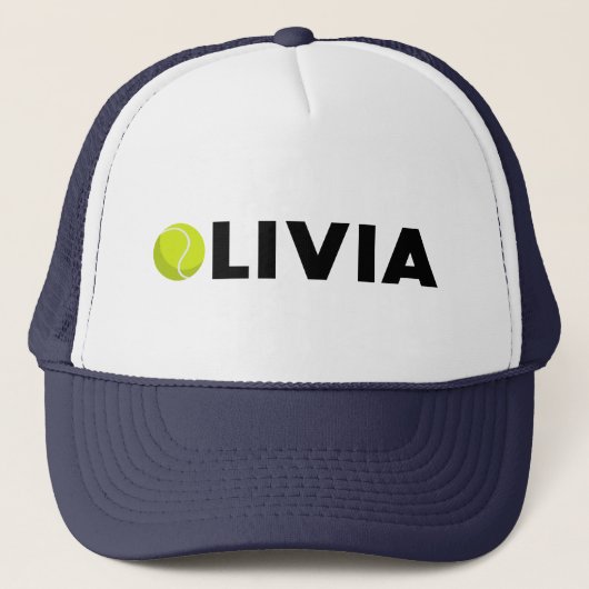 Olivia Tennis Trucker Hat Trucker Pet (Voorkant)