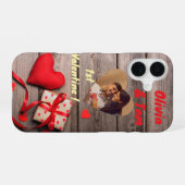 Olivia & Tom 1e Valentijn! iPhone 16 Hoesje (Achterkant horizontaal)