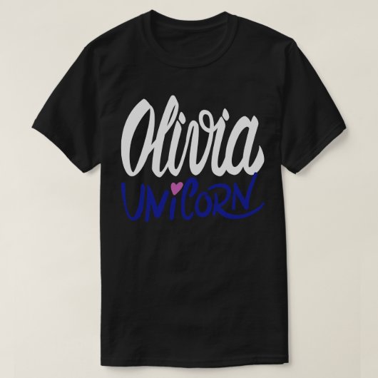 Olivia Unicorn T-shirt (Design voorkant)